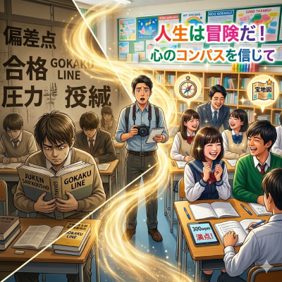 合格、人生は冒険だ